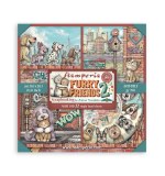 Stamperia Furry Friends 2 8x8 Inch Paper Pack (Single Face) by Antonis Tzanidakis