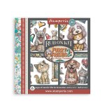 Stamperia Furry Friends 2 Rub-On 15,5x15x5cm Assortment (6pcs) by Antonis Tzanidakis