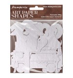 Stamperia Furry Friends 2 Art Paper Shapes Laser Cut by Antonis Tzanidakis