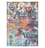 Stamperia Furry Friends 2 A4 Rice Paper Graffiti (6pcs) by Antonis Tzanidakis
