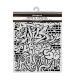Stamperia Furry Friends 2 Thick Stencils 20x25cm Graffiti by Antonis Tzanidakis