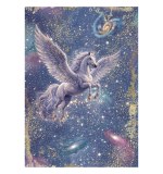 Stamperia Cosmos A4 Rice Paper Pegasus (6pcs) by Cristina Radovan