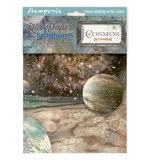 Stamperia Cosmos A6 Rice Paper Backgrounds Selection (8pcs) by Cristina Radovan