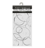 Stamperia Cosmos Thick Stencils 12x25cm Ink Orbits by Cristina Radovan