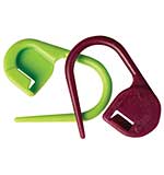 SO: KnitPro Plastic Locking Stitch Markers, Purple and Green (30pk)