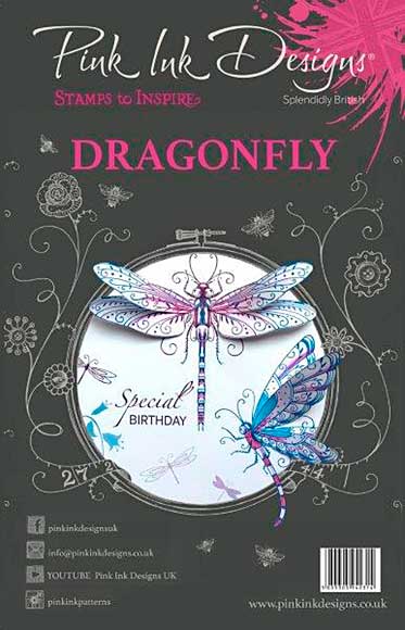 SO: Pink Ink Designs - Dragonfly - A5 Clear Stamp Set