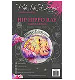SO: Pink Ink Designs Hip Hippo-Ray A5 Clear Stamp