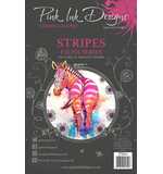 SO: Pink Ink Designs Stripes A5 Clear Stamp