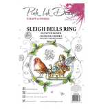 Pink Ink Designs Sleigh Bells Ring A5 Clear Stamp Set