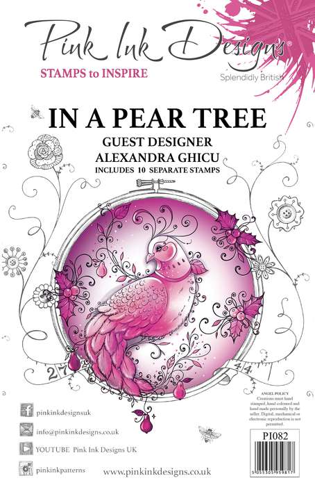 Pink Ink Designs In A Pear Tree A5 Clear Stamp Set
