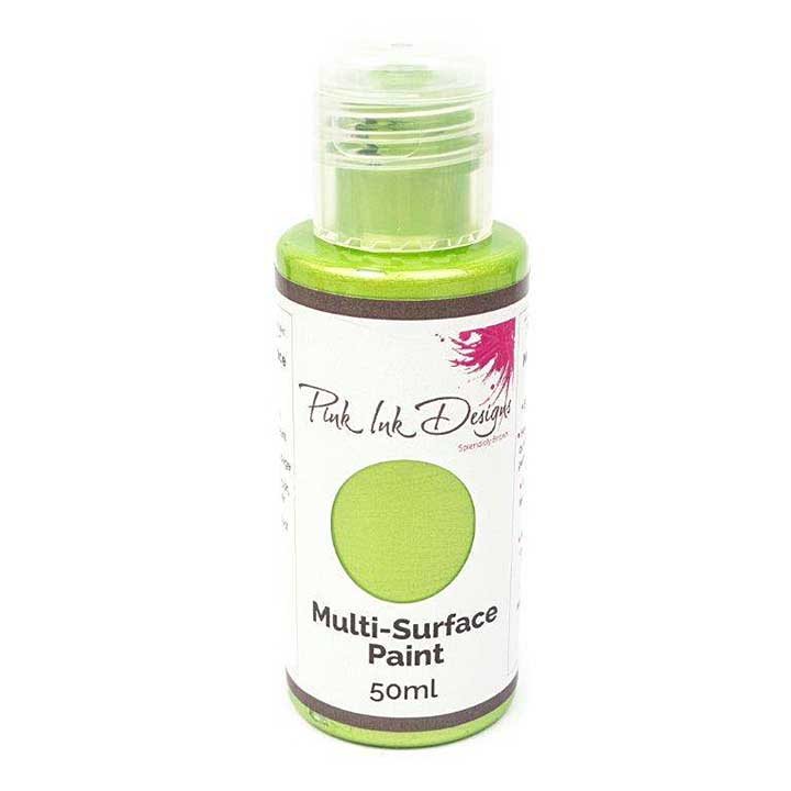 SO: Pink Ink Multi Surface Paint - Green Apple Shimmer 50ml