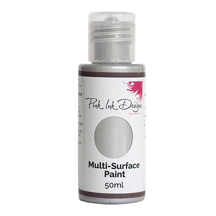 SO: Pink Ink Multi Surface Paint - Bright Silver 50ml