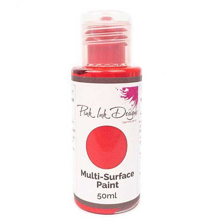 SO: Pink Ink Multi Surface Paint - Strawberry Fire Shimmer 50ml