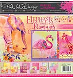 Pink Ink Designs Elephants and Flamingos 8 in x 8 in Paper Pad