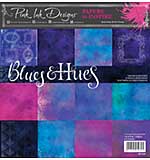 Pink Ink Designs Blues and Hues  8 in x 8 in Paper Pad