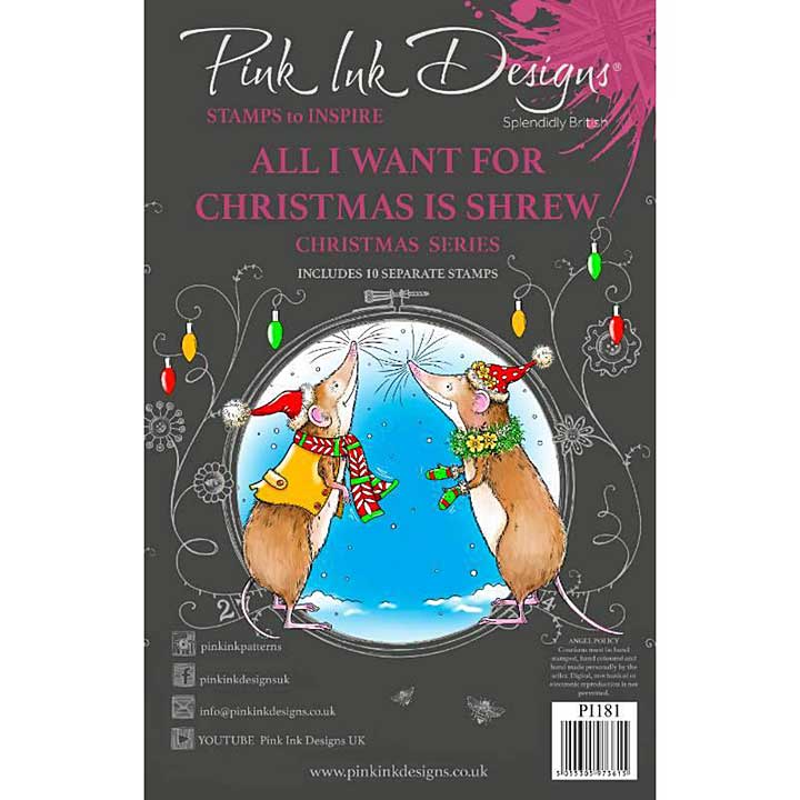 Pink Ink Designs All I Want For Christmas Is Shrew Clear Stamp Set (6x8)