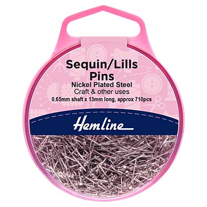 SO: Hemline Sequin Lills Bead Pins - Nickel (13mm, 710pcs)