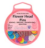 SO: Hemline Flat Flower Head Nickel Pins, 54mm (60pcs)