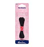 Hemline Hat Elastic - Black (4m x 1.3mm) Hemline Hat Elastic - Black (4m x 1.3mm)