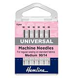 SO: Hemline Machine Needles - Universal Medium (5 pack, Size 90-14)
