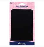 SO: Hemline Cotton Twill Patches - Black (10cm x 15cm)