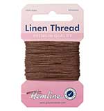 Hemline 100% Linen Thread - Brown