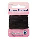 Hemline 100% Linen Thread - Black