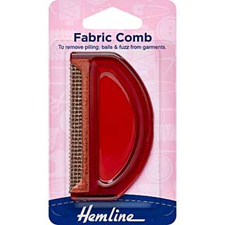 Hemline Fabric Comb, Removes Bobbles Lints Fuzz from Knitwear & Clothes