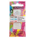 Pony Colour-Coded Hand Sewing Needles for Beading (Eye Size 10-12)