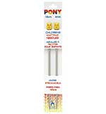 SO: Pony Aluminium Single Ended Children's Knitting Pins (4mm x 18cm)