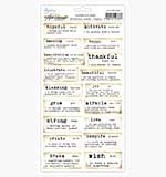 Mintay Art Journal Paper Stickers 6x12 Inch Dictionary Words Happy