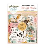 Art Journal Ephemera Pack Creative Mind (68pcs)