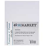 49 And Market Foundations 2 Portrait Album - White (8.5 x 6.5)