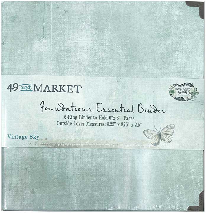 49 And Market Foundations Essential Binder - Vintage Sky