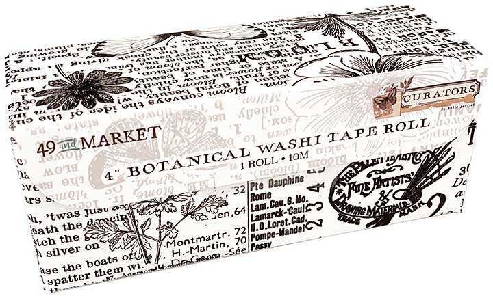 SO: 49 And Market Curators 4 Washi Tape Roll - Botanical