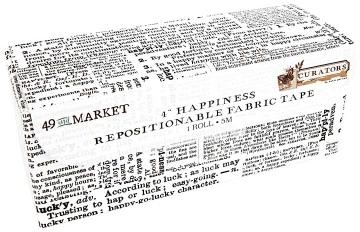 49 And Market Curators 4 Fabric Tape Roll - Happiness