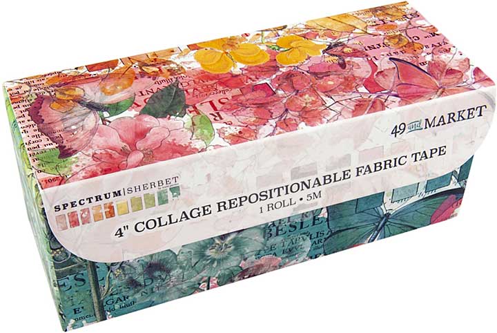 SO: 49 And Market Spectrum Sherbert 4 Fabric Tape Roll - Collage