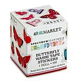 49 And Market Washi Sticker Roll - Spectrum Gardenia Butterfly