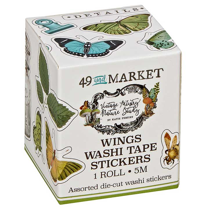 SO: 49 And Market Washi Sticker Roll - Nature Study Wings