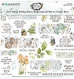 SO: 49 And Market Nature Study Rub-Ons 12X12 1Sheet - Sentiments
