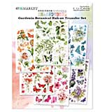 49 And Market Spectrum Gardenia Rub-Ons 6X8 6 sheets - Botanical