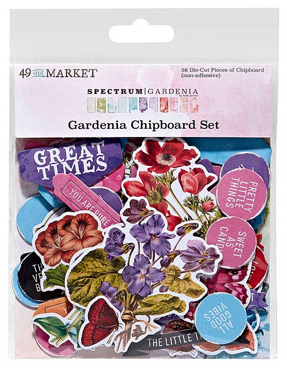 49 And Market Spectrum Gardenia Chipboard Set