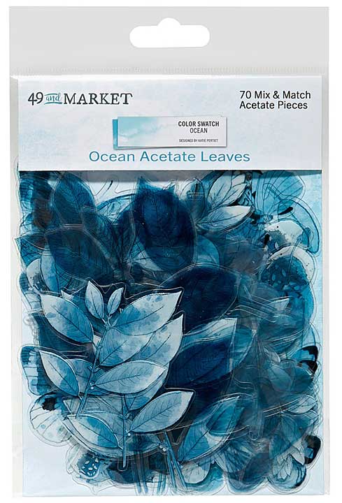49 And Market Color Swatch Ocean Acetate Leaves
