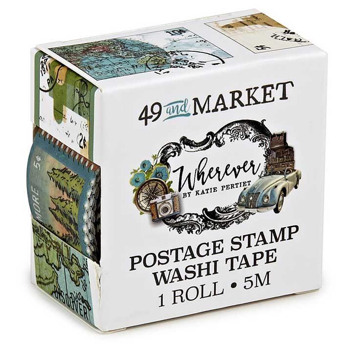 SO: 49 And Market Washi Tape Roll - Postage, Wherever