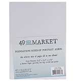 49 and Market Foundations Mixed Up Album - Portrait, White