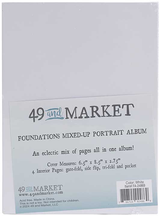 49 and Market Foundations Mixed Up Album - Portrait, White