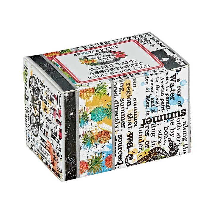 SO: 49 And Market Washi Tape Set 3pk - Vintage Aristry Sunburst