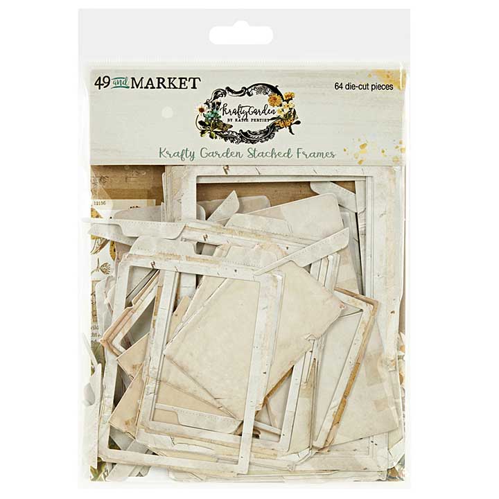 49 And Market Chipboard Set - Stacked Frames, Krafty Garden