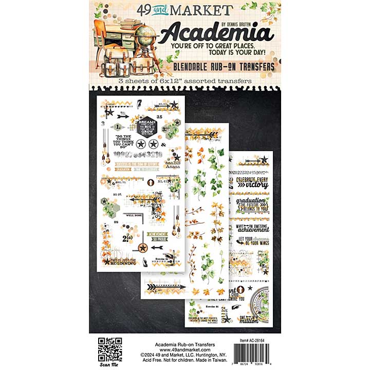 SO: Academia Rub-On Transfer Set - Academia