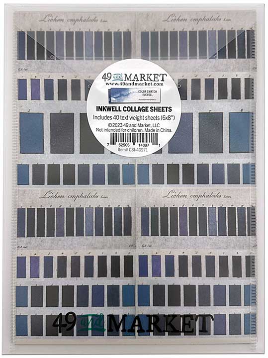 SO: 49 And Market Collage Sheets 6X8 40pk - Color Swatch Inkwell